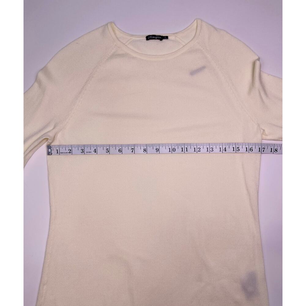 J. McLaughlin Ivory Long Sleeve Button Cuff Top Size S - Picture 10 of 10